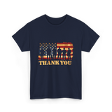 Thank You Soldiers Veterans Military T-Shirt - Navy