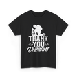 Thank You Veterans Veteran Tribute T-Shirt - Black