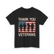 Thank You Veterans Veterans Day T-Shirt - Black