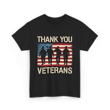 Thank You Veterans Veterans Day T-Shirt - Black