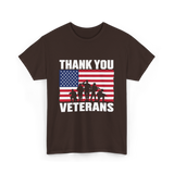 Thank You Veterans Veterans Day T-Shirt - Dark Chocolate