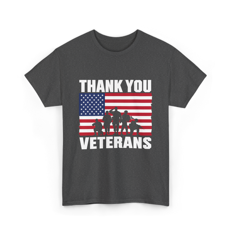 Thank You Veterans Veterans Day T-Shirt - Dark Heather