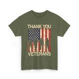 Thank You Veterans Veterans Day T-Shirt - Military Green