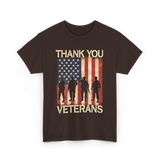 Thank You Veterans Veterans Day T-Shirt - Dark Chocolate