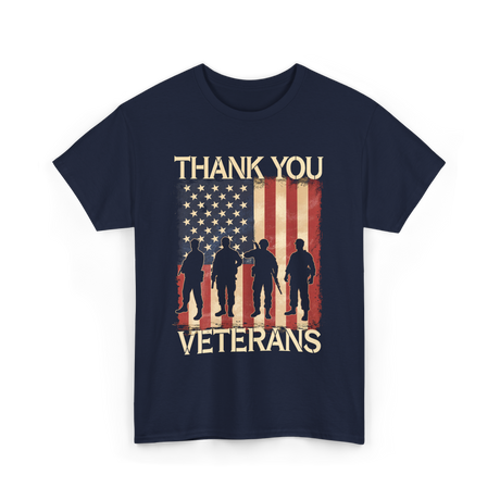 Thank You Veterans Veterans Day T-Shirt - Navy