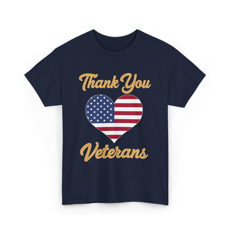 Thank You Veterans Veterans Day T-Shirt - Navy