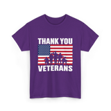 Thank You Veterans Veterans Day T-Shirt - Purple