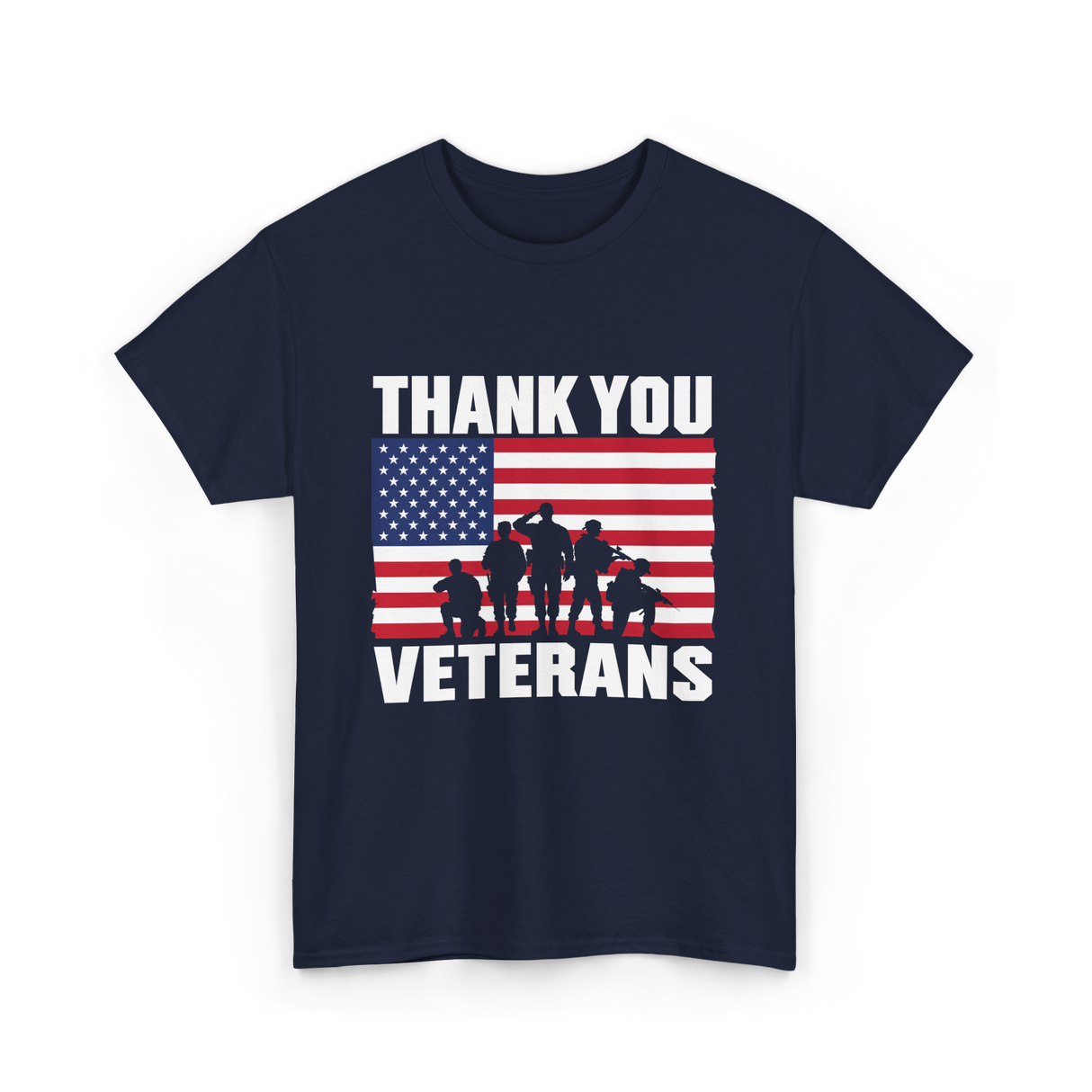 Thank You Veterans Veterans Day T-Shirt - Navy