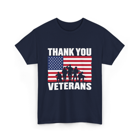 Thank You Veterans Veterans Day T-Shirt - Navy