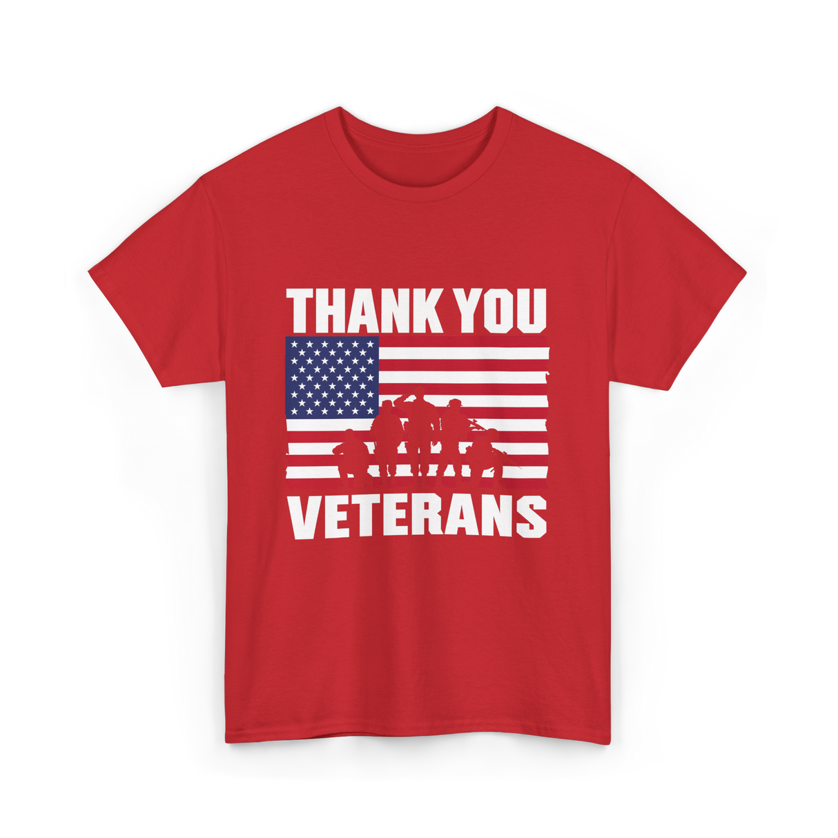 Thank You Veterans Veterans Day T-Shirt - Red