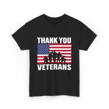 Thank You Veterans Veterans Day T-Shirt - Black