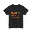 Thankful For Him Thanksgiving T-Shirt - Black