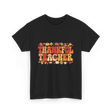 Thankful Teacher Retro Thanksgiving T-Shirt - Black