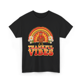 Thankful Vibes Turkey T-Shirt - Black