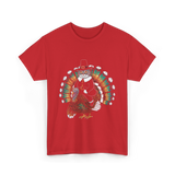 Thanksgiving Cat Turkey Costume Thanksgiving T-Shirt - Red