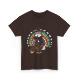 Thanksgiving Cat Turkey Costume Thanksgiving T-Shirt - Dark Chocolate