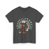 Thanksgiving Cat Turkey Costume Thanksgiving T-Shirt - Dark Heather