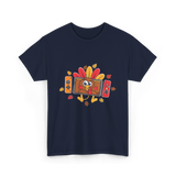 Thanksgiving Gamer Turkey Gaming T-Shirt - Navy