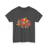 Thanksgiving Gamer Turkey Gaming T-Shirt - Dark Heather