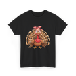 Thanksgiving Leopard Turkey T-Shirt - Black