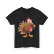 Thanksgiving Turkey Animal Autumn T-Shirt - Black