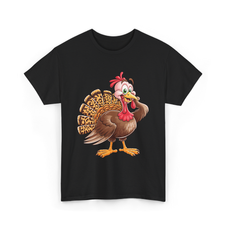 Thanksgiving Turkey Animal Autumn T-Shirt - Black