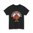 Thanksgiving Turkey Bowling Turkey T-Shirt - Black