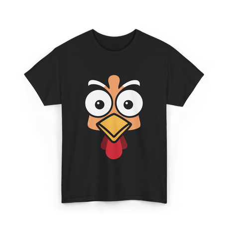 Thanksgiving Turkey Face Costume T-Shirt - Black