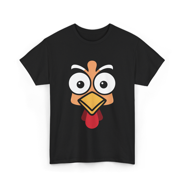 Thanksgiving Turkey Face Costume T-Shirt - Black