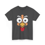 Thanksgiving Turkey Face Costume T-Shirt - Dark Heather