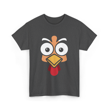 Thanksgiving Turkey Face Costume T-Shirt - Dark Heather