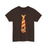 Thanksgiving Turkey Tie Thanksgiving T-Shirt - Dark Chocolate