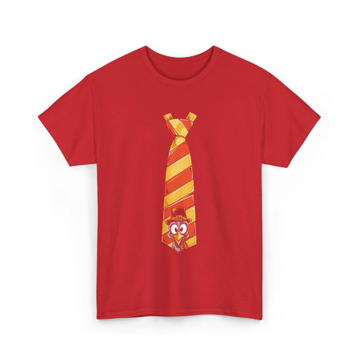 Thanksgiving Turkey Tie Thanksgiving T-Shirt - Red