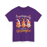 Thanksgiving with my Gnomes Gnome T-Shirt - Purple