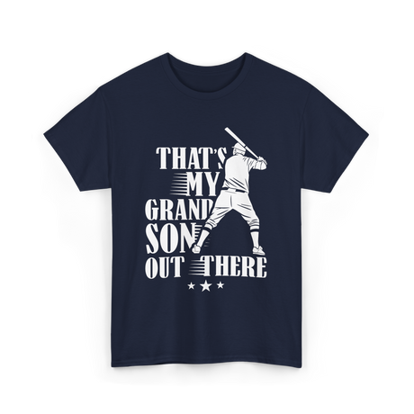 Thats My Grandson Baseball Athlete T-Shirt - Navy