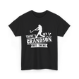 That's My Grandson Baseball Athlete T-Shirt - Black