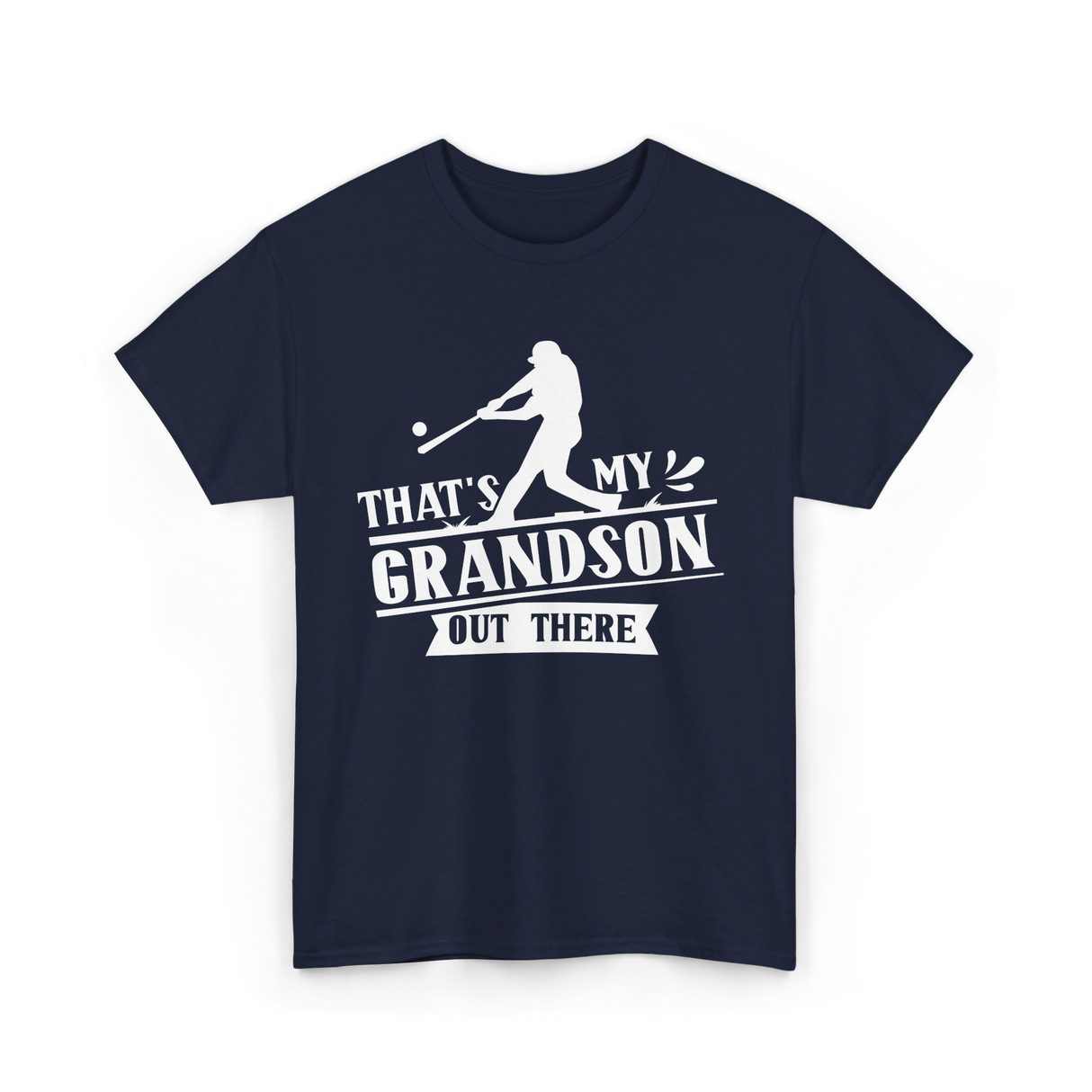 That's My Grandson Baseball Athlete T-Shirt - Navy