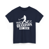 That's My Grandson Baseball Athlete T-Shirt - Navy