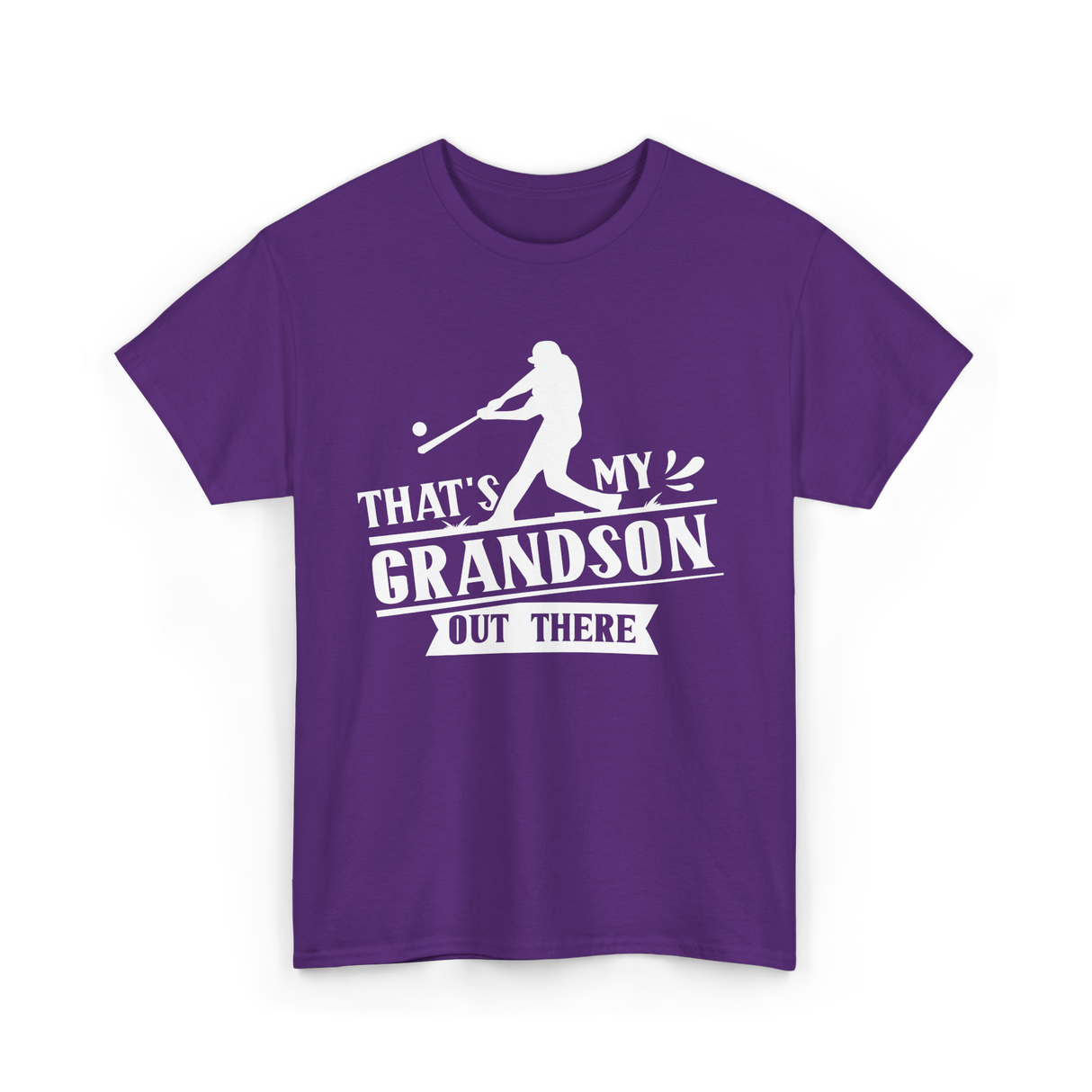 That's My Grandson Baseball Athlete T-Shirt - Purple