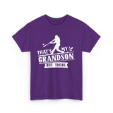 That's My Grandson Baseball Athlete T-Shirt - Purple