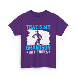 That's My Grandson Baseball T-Shirt - Purple