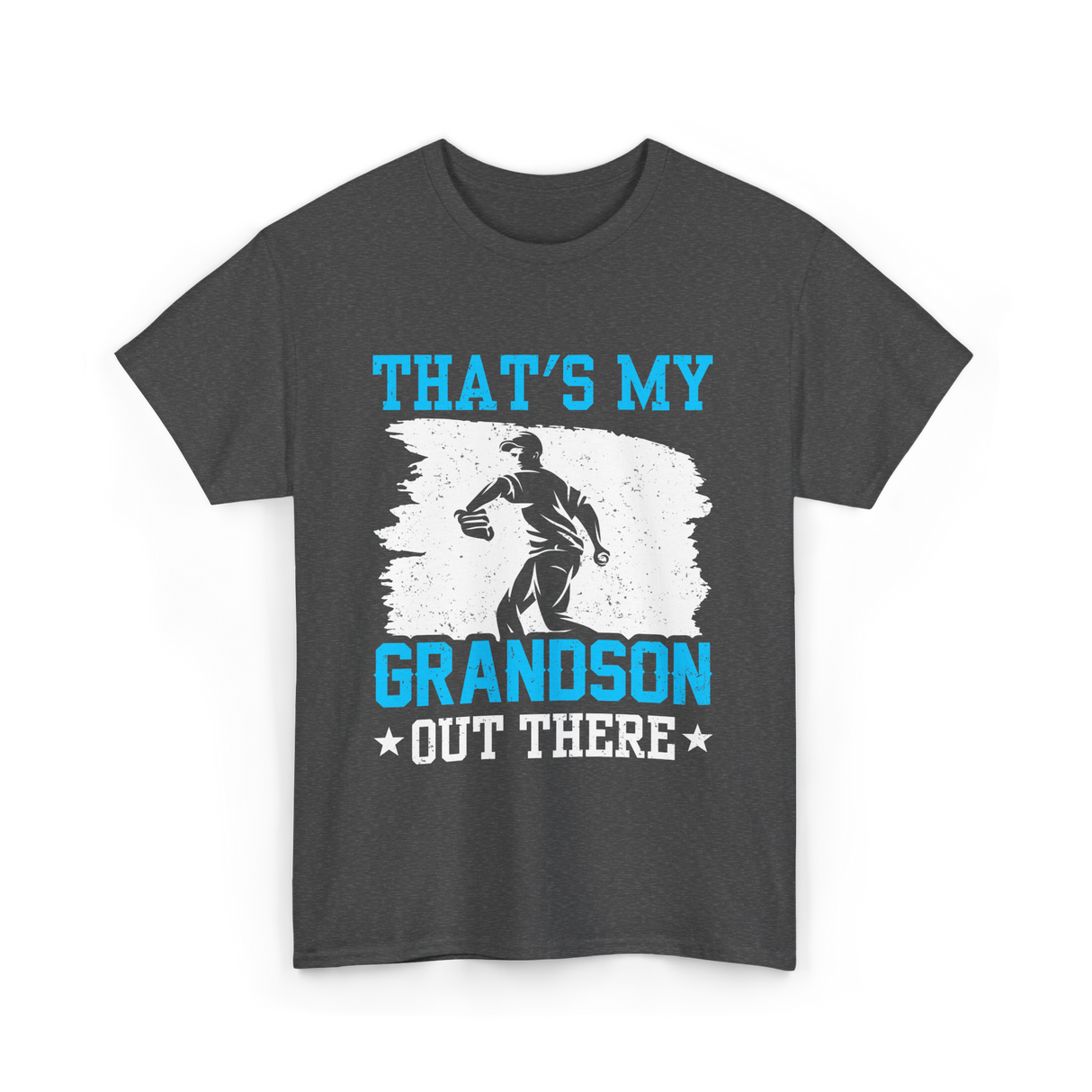 That's My Grandson Baseball T-Shirt - Dark Heather