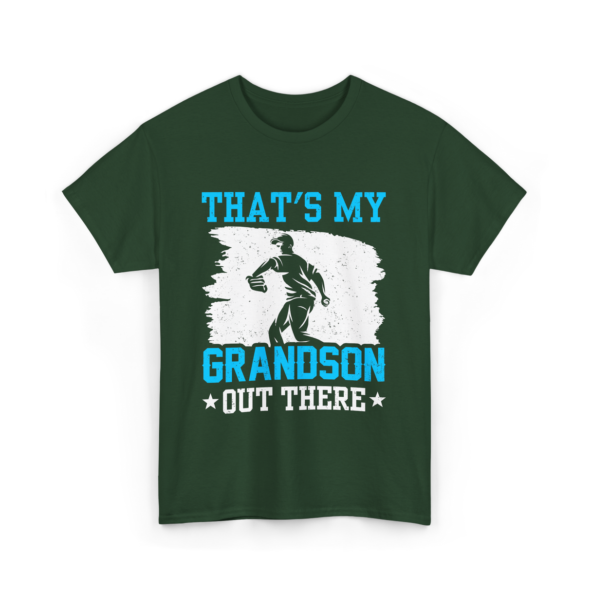 That's My Grandson Baseball T-Shirt - Forest Green