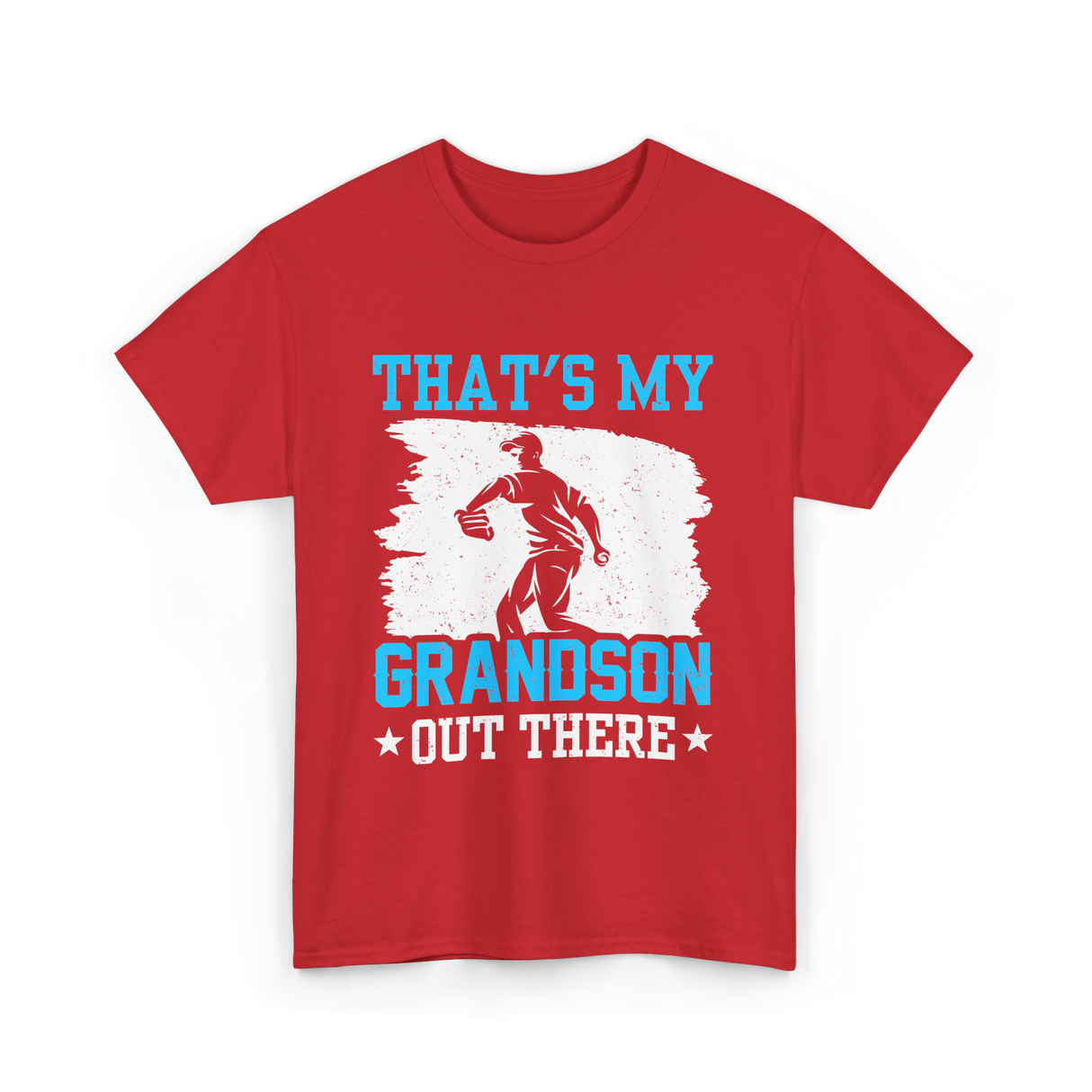 That's My Grandson Baseball T-Shirt - Red