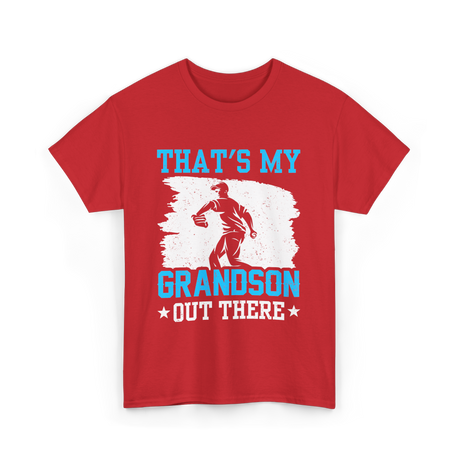 That's My Grandson Baseball T-Shirt - Red