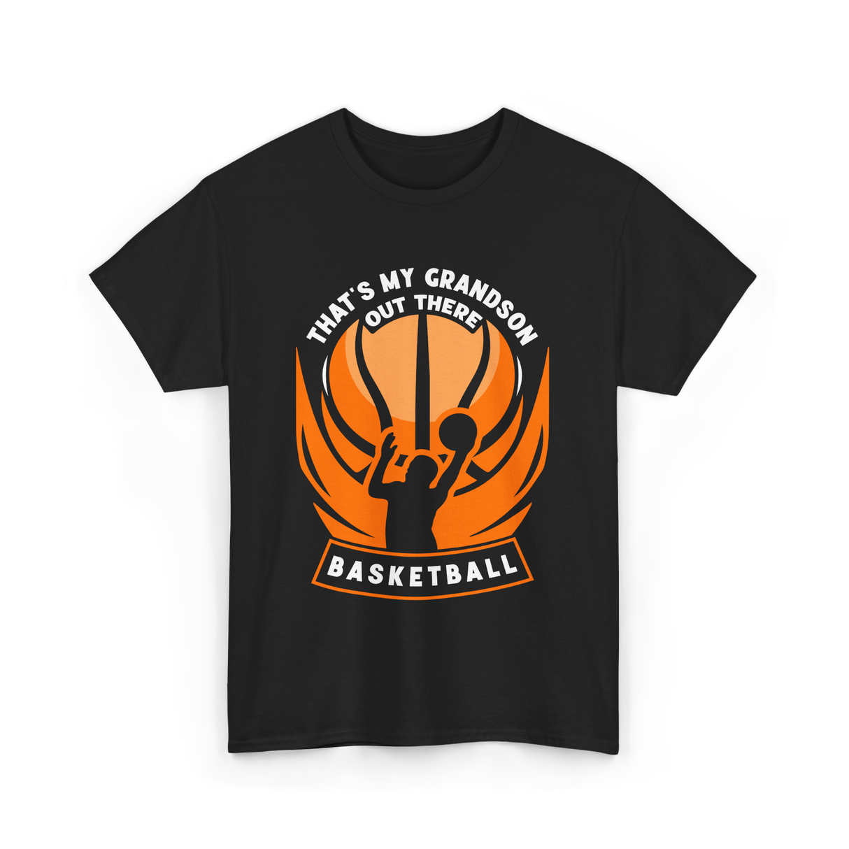 That's My Grandson Basketball Athlete T-Shirt - Black