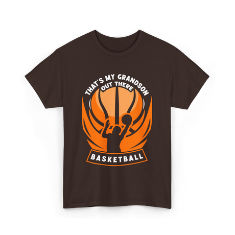 That's My Grandson Basketball Athlete T-Shirt - Dark Chocolate