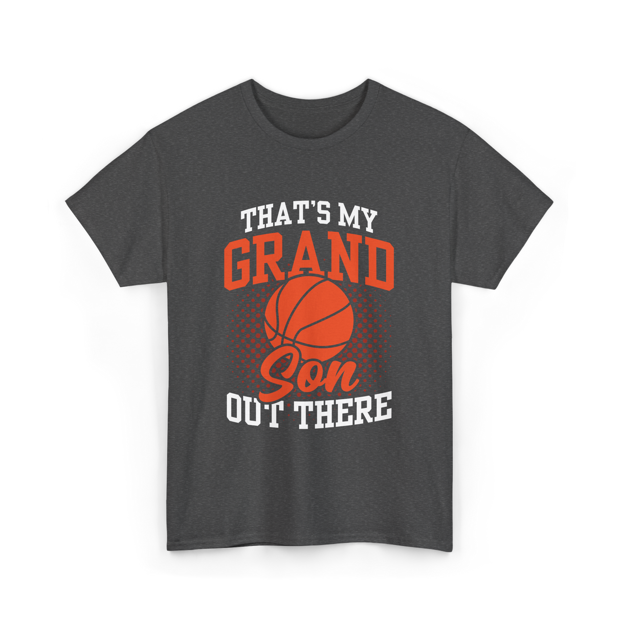 That's My Grandson Basketball Athlete T-Shirt - Dark Heather