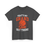 That's My Grandson Basketball Athlete T-Shirt - Dark Heather