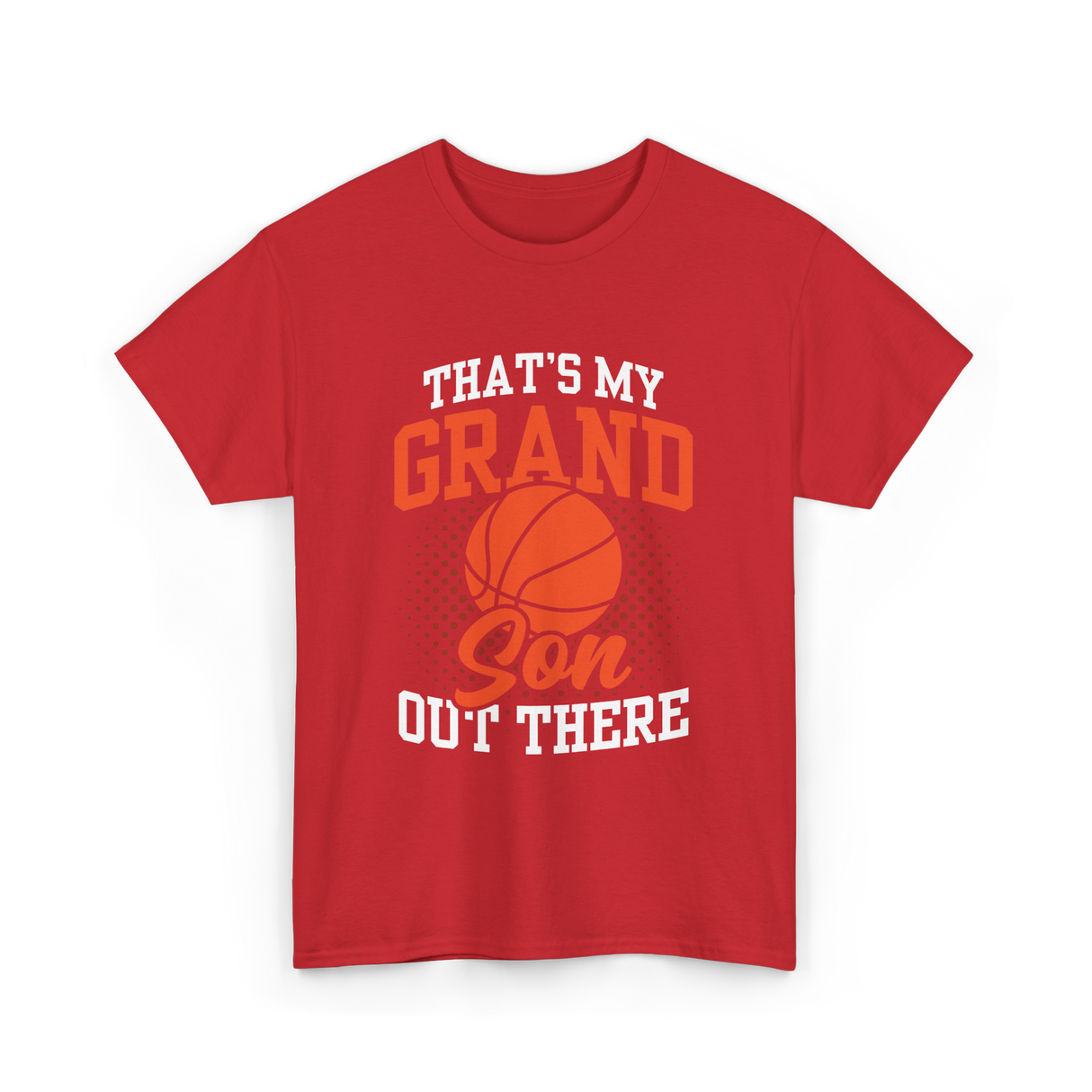 That's My Grandson Basketball Athlete T-Shirt - Red